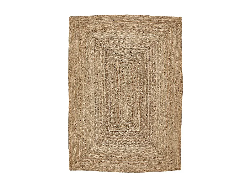 Tapis jute 120x170 fait à la main beige JUTURE