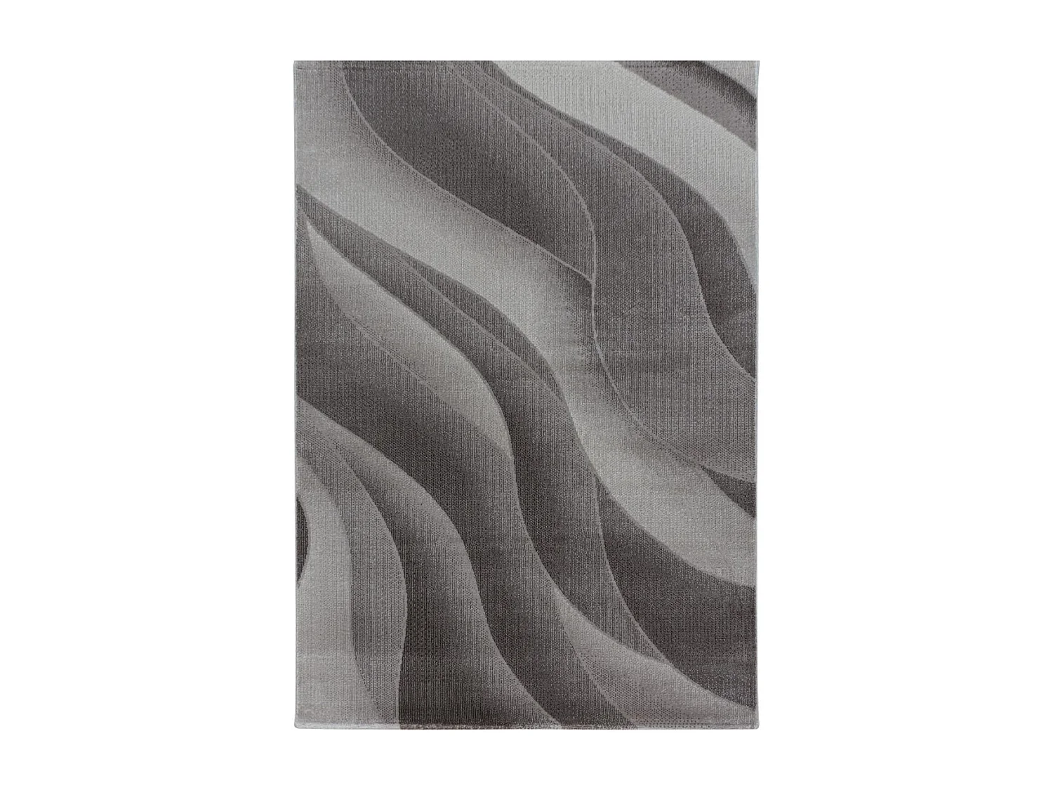 tapis chambre 140x200 tissé marron rectangle motif rétro-vintage LISIVE