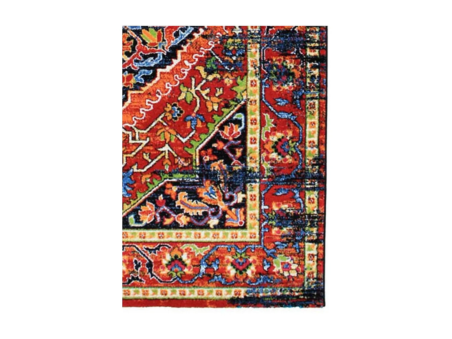 Tapis oriental 120x170 rectangle multicolore tissé motif ancestral MADAL
