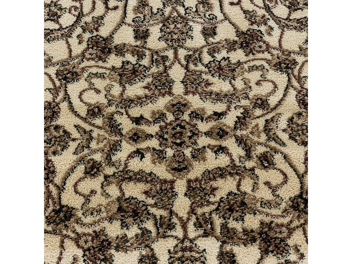 Tapis orient 160x230 rectangle crème tissé motif classique TIBRICAL