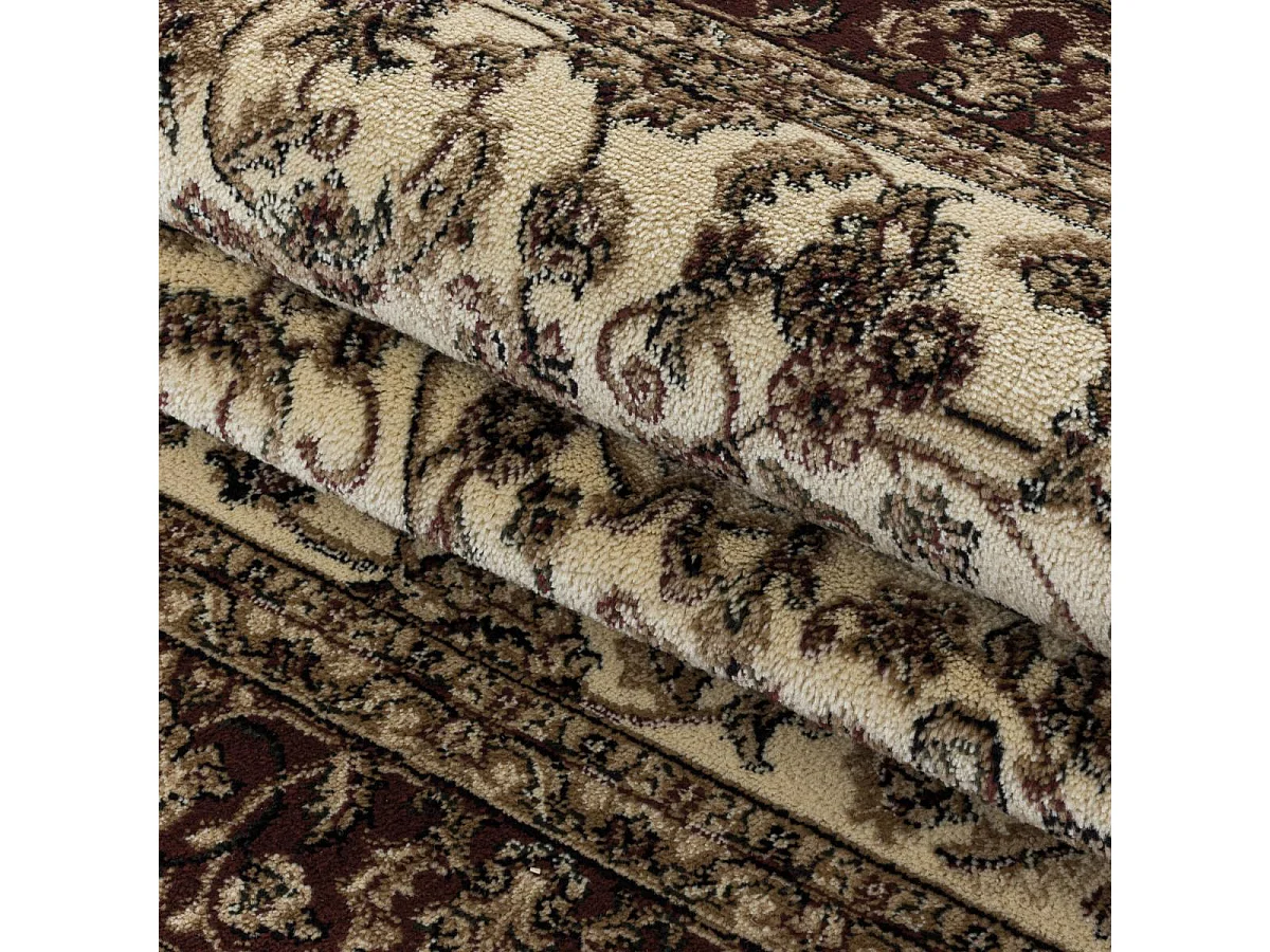 Tapis orient 160x230 rectangle crème tissé motif classique TIBRICAL