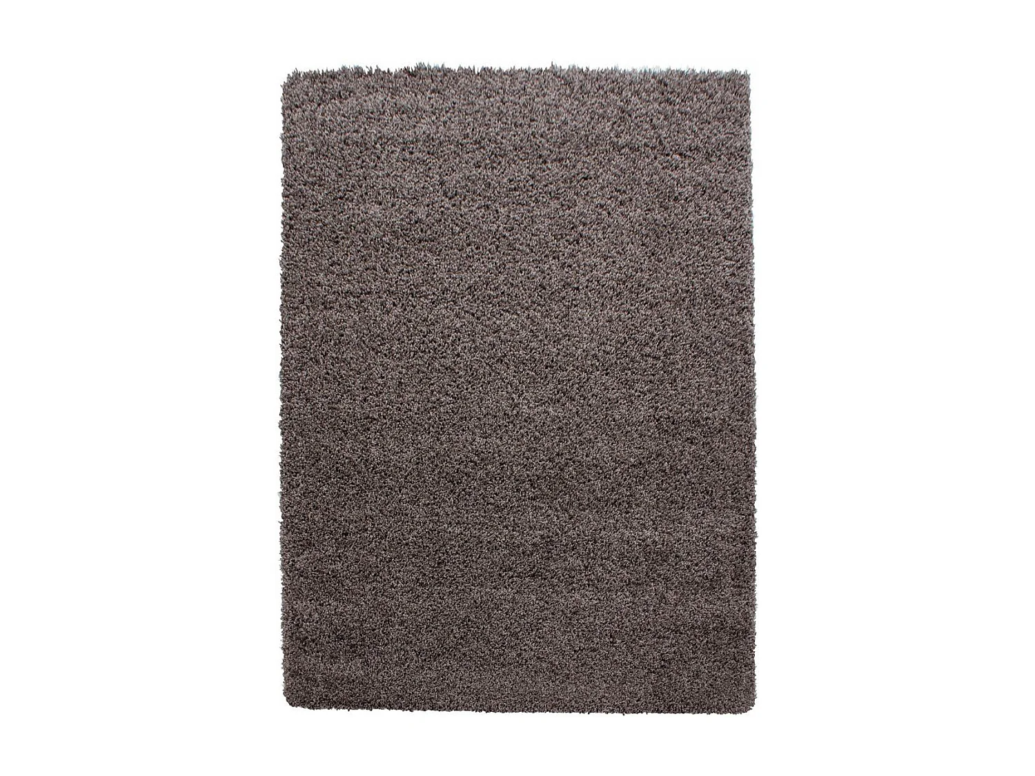 Tapis poils longs shaggy 120x170 rectangle tissé taupe motif uni UNI L