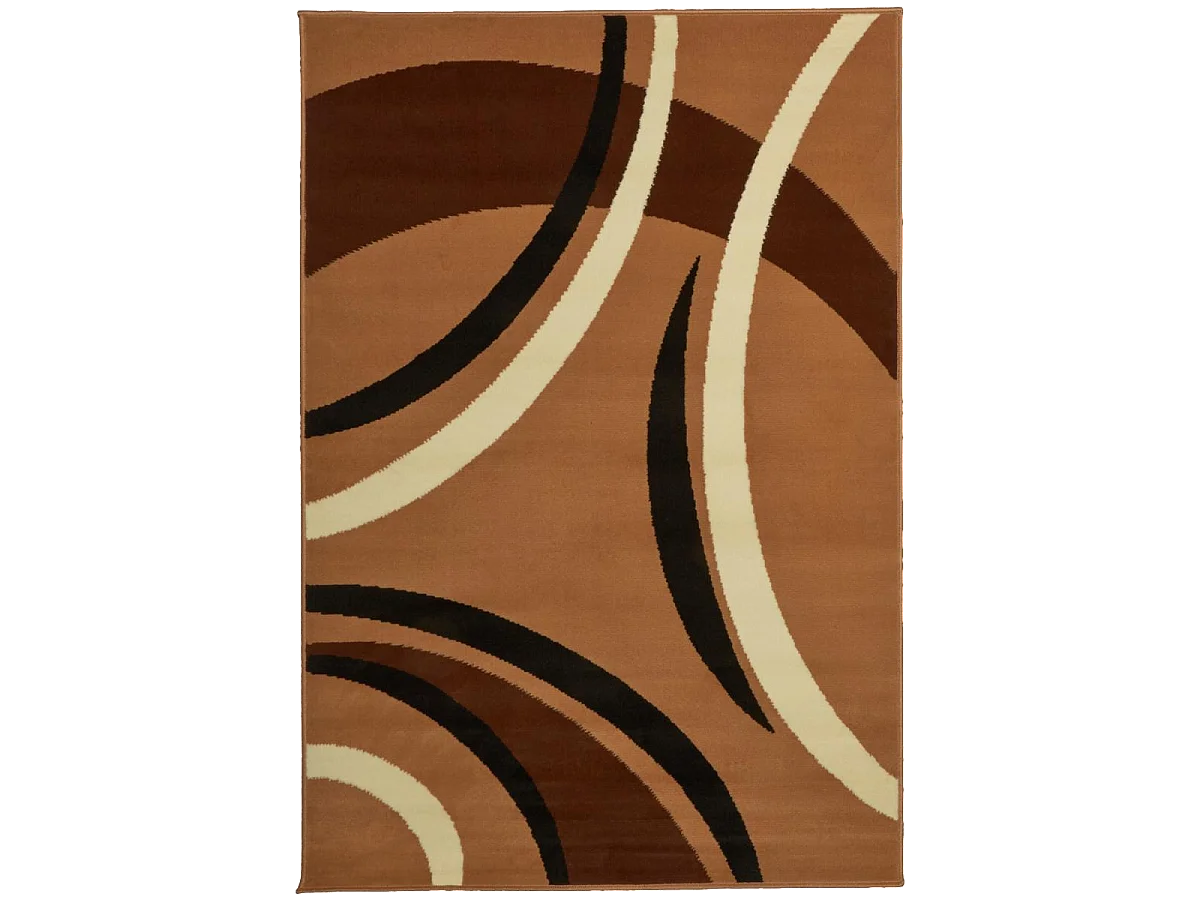 Tappeto da camera da letto intrecciato con motivo rotondo LYN1