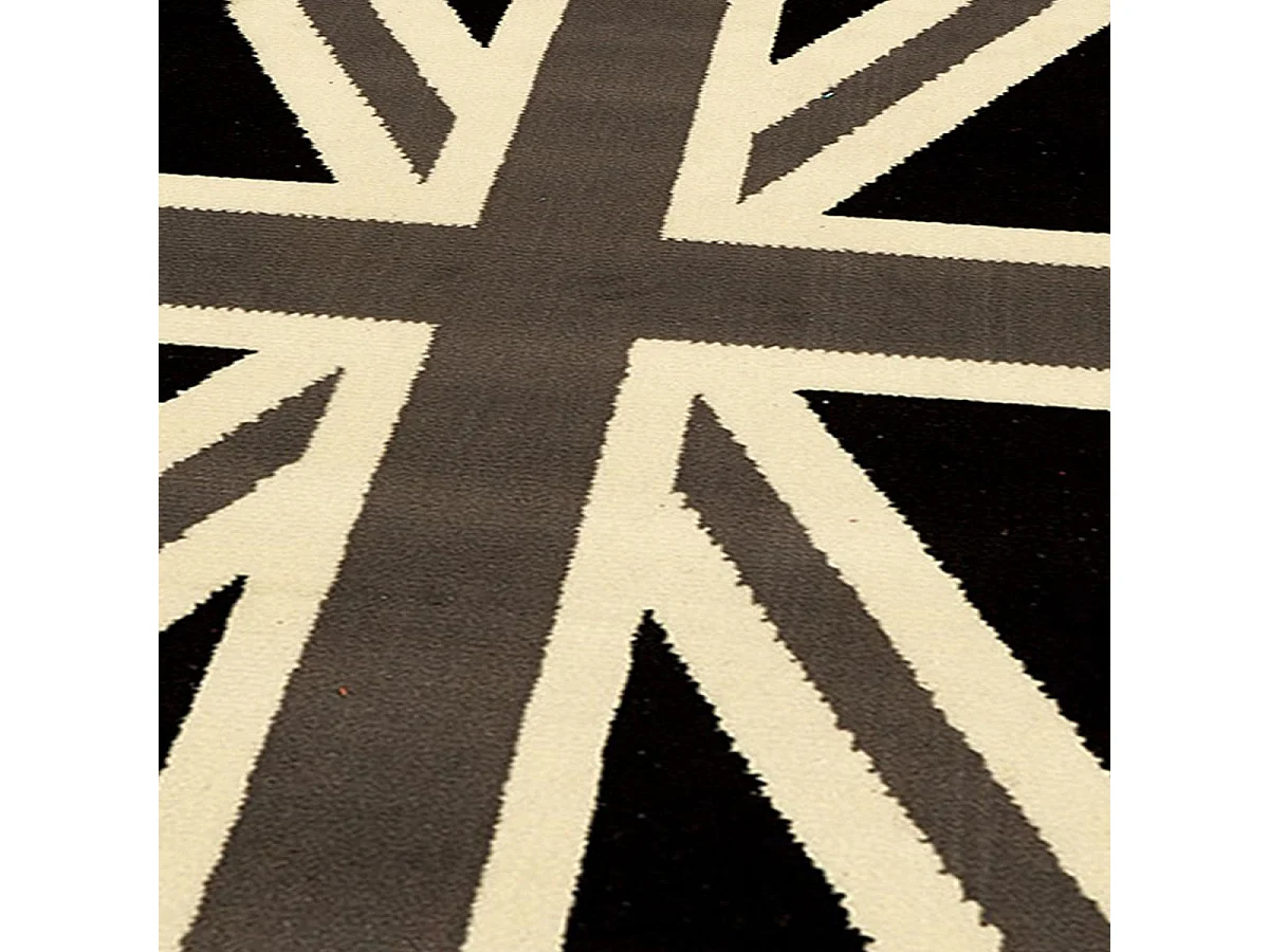 Tapis enfant 60x110 rectangle tissé gris LYN1 UNIONJACK