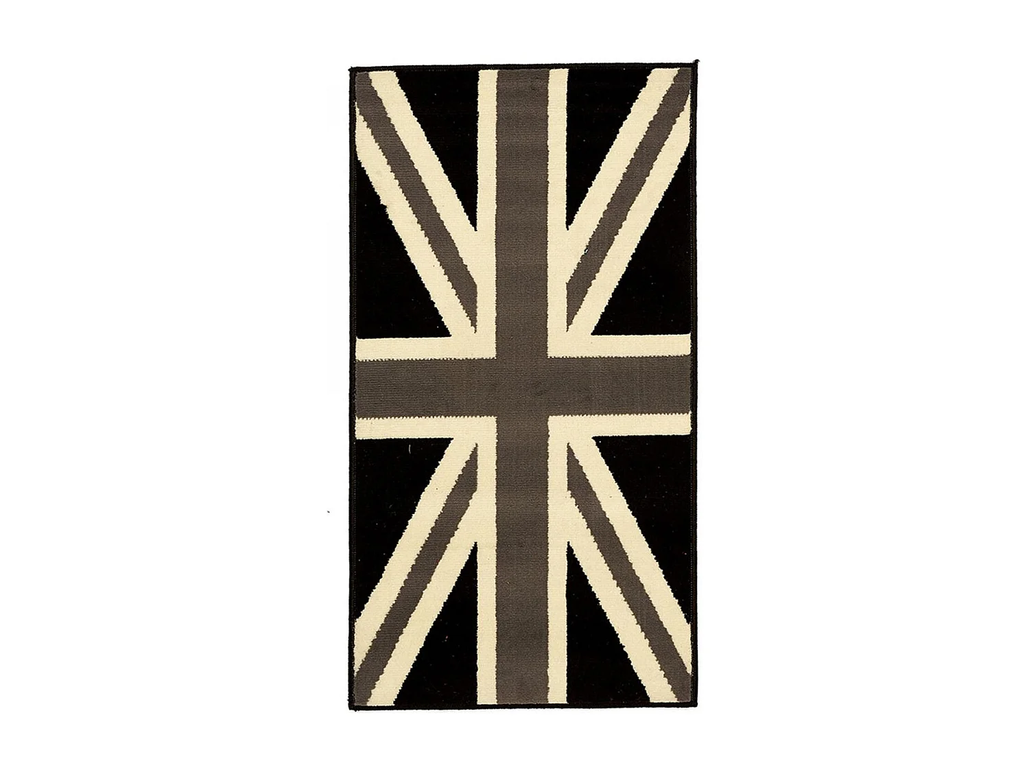 Tapis enfant 60x110 rectangle tissé gris LYN1 UNIONJACK