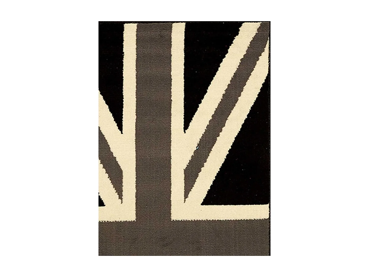 Tapis enfant 60x110 rectangle tissé gris LYN1 UNIONJACK