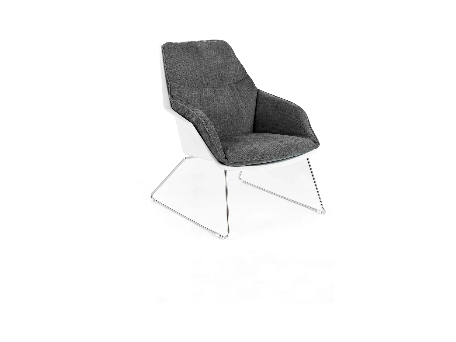 Grace Fauteuil en polypropylène gris foncé