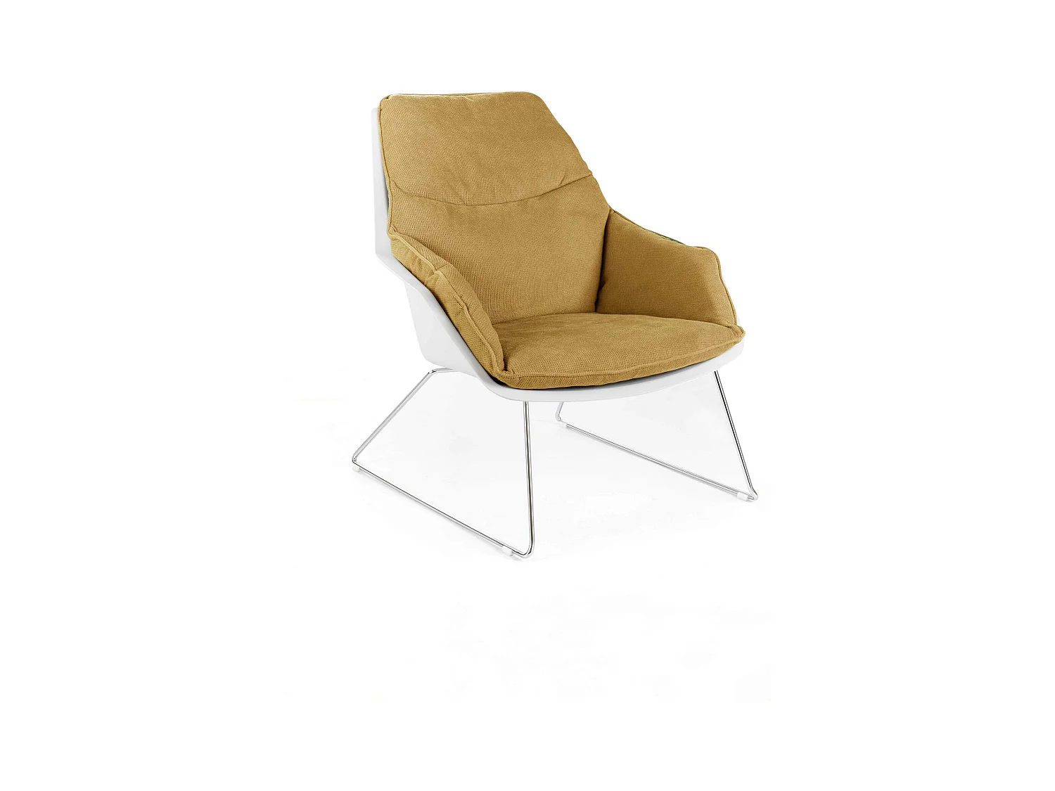 Grace Fauteuil en polypropylène jaune