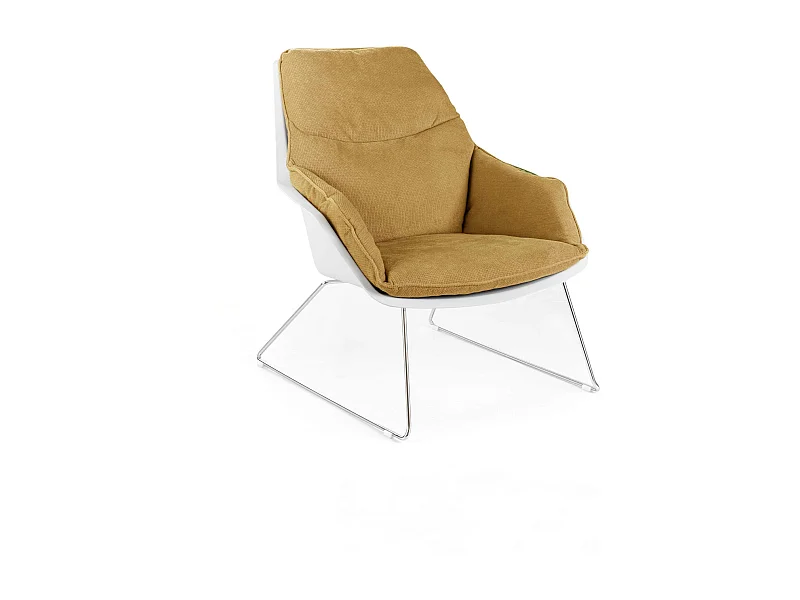 Grace Fauteuil en polypropylène jaune