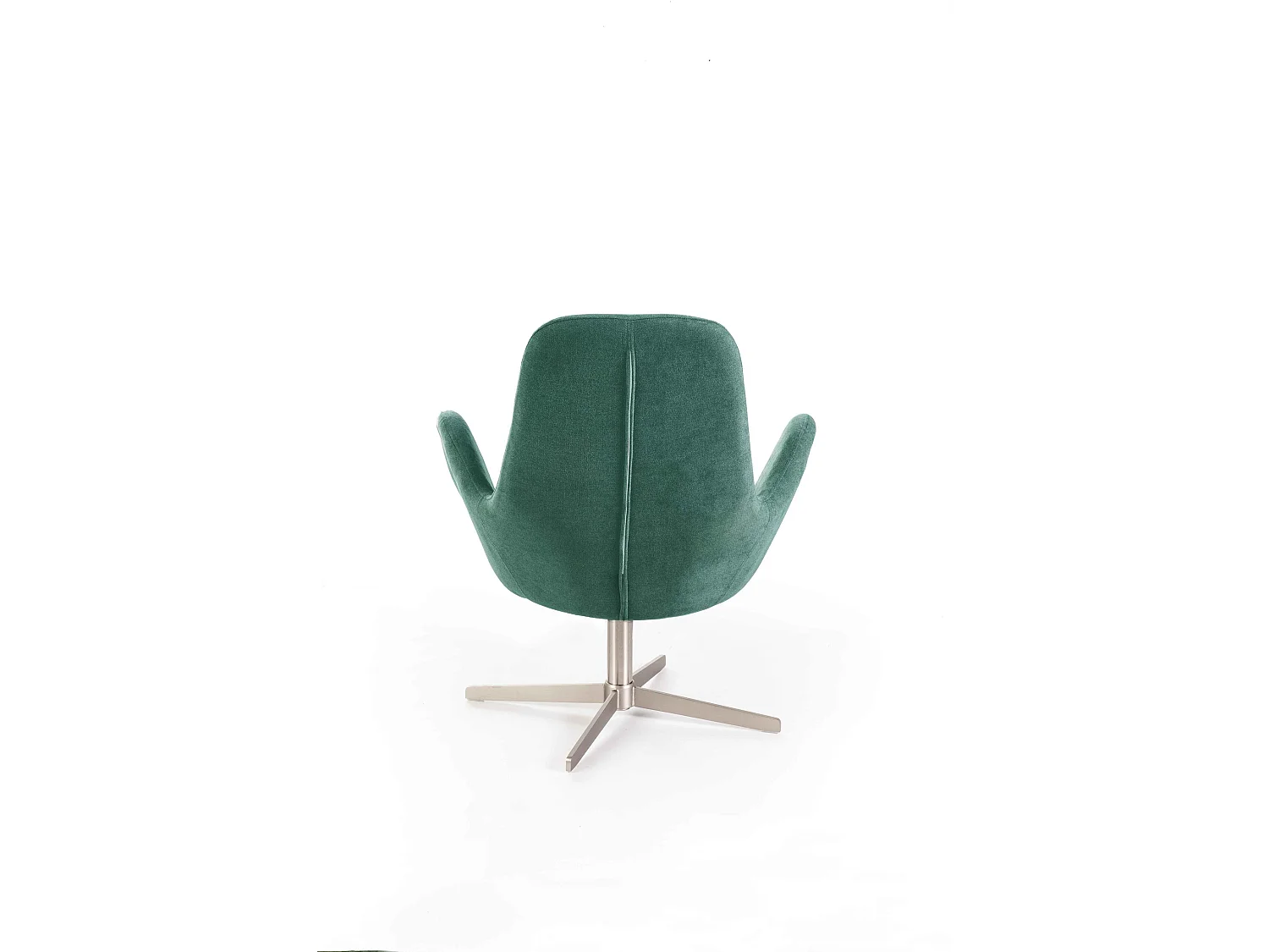 Olga - Poltrona girevole in tessuto acquamarina