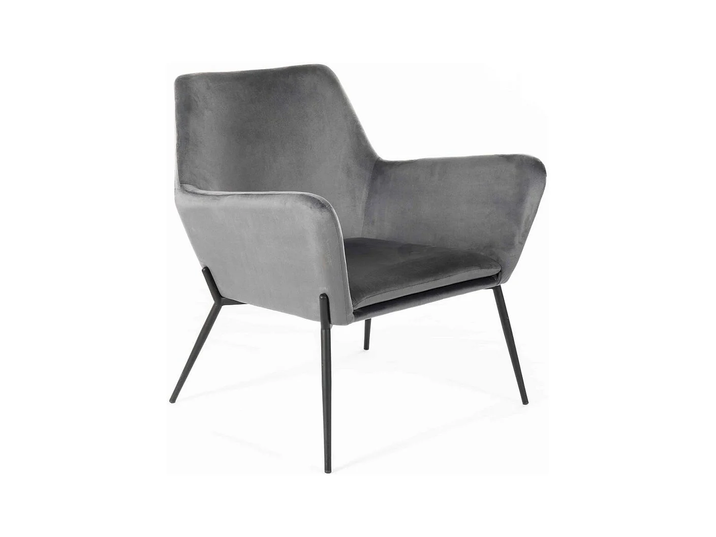 Gin Fauteuil en velours noir