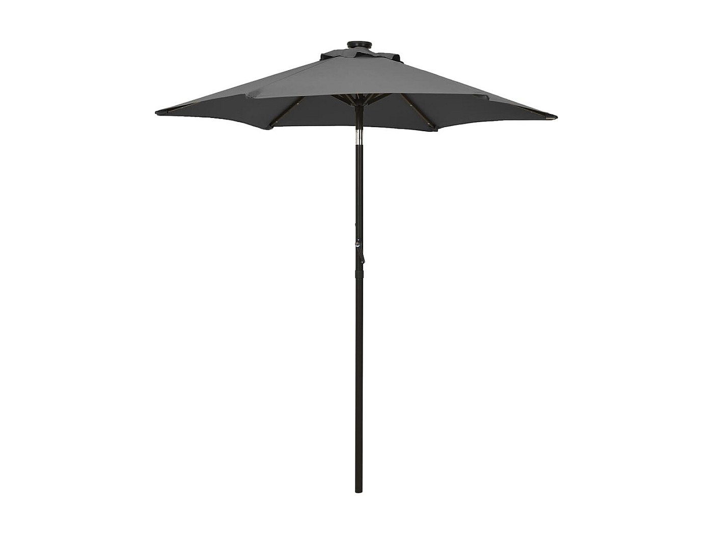 Ombrellone da Giardino con Luci LED Verde 200x211 cm Alluminio vidaXL | Leroy Merlin