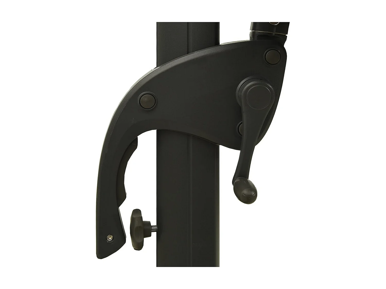 Parasol à 4 niveaux avec mât en aluminium Bordeaux 3x3 m