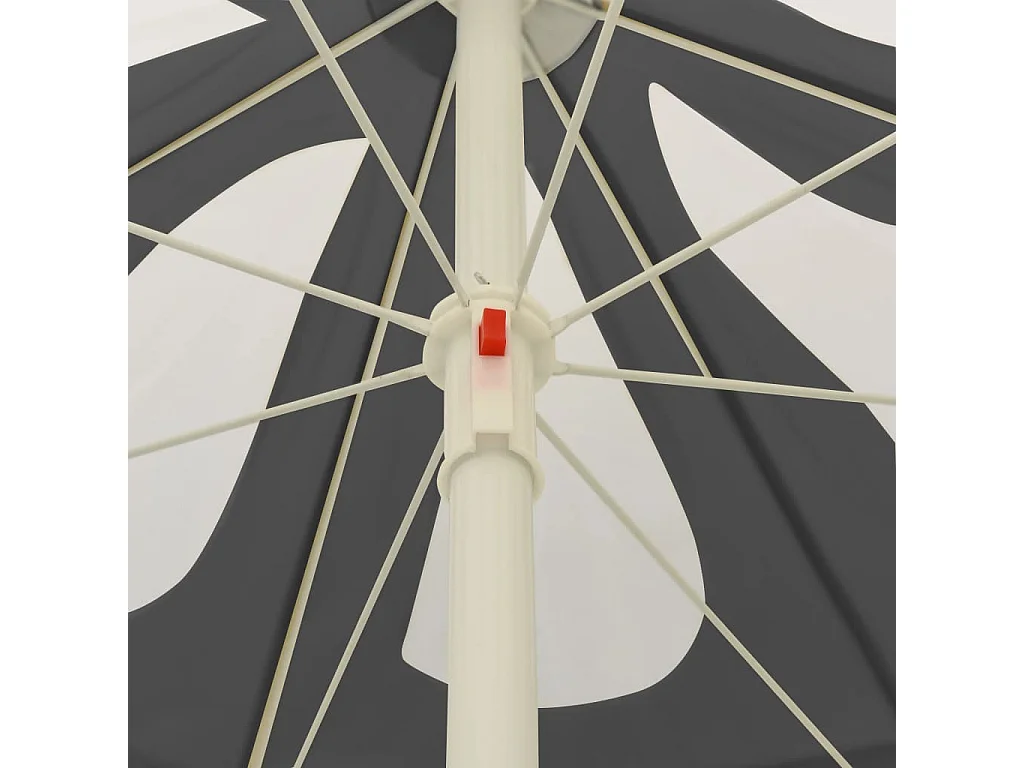 Guarda-sol de praia 240 cm antracite