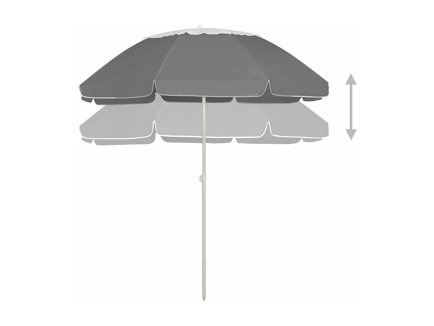 Parasol de plage Anthracite 300 cm