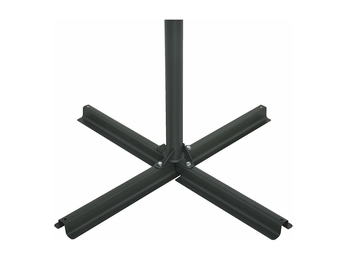 Guarda-sol de exterior c/ poste alumínio 460x270 cm azul