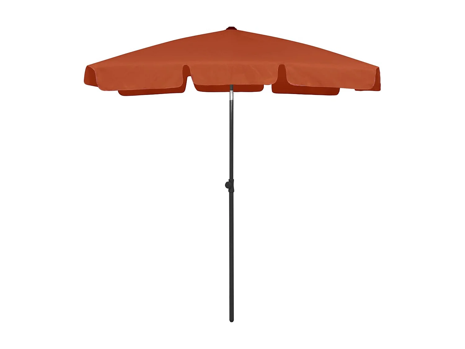 Parasol de plage Terre cuite 180x120 cm