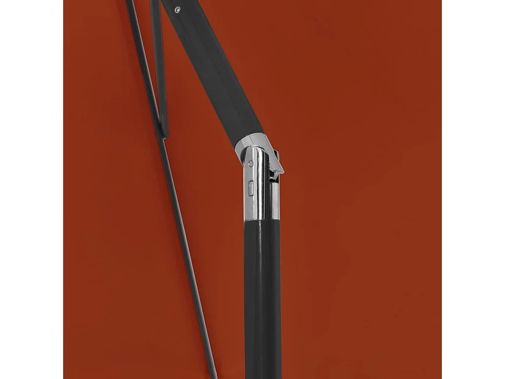 Parasol de plage Terre cuite 180x120 cm