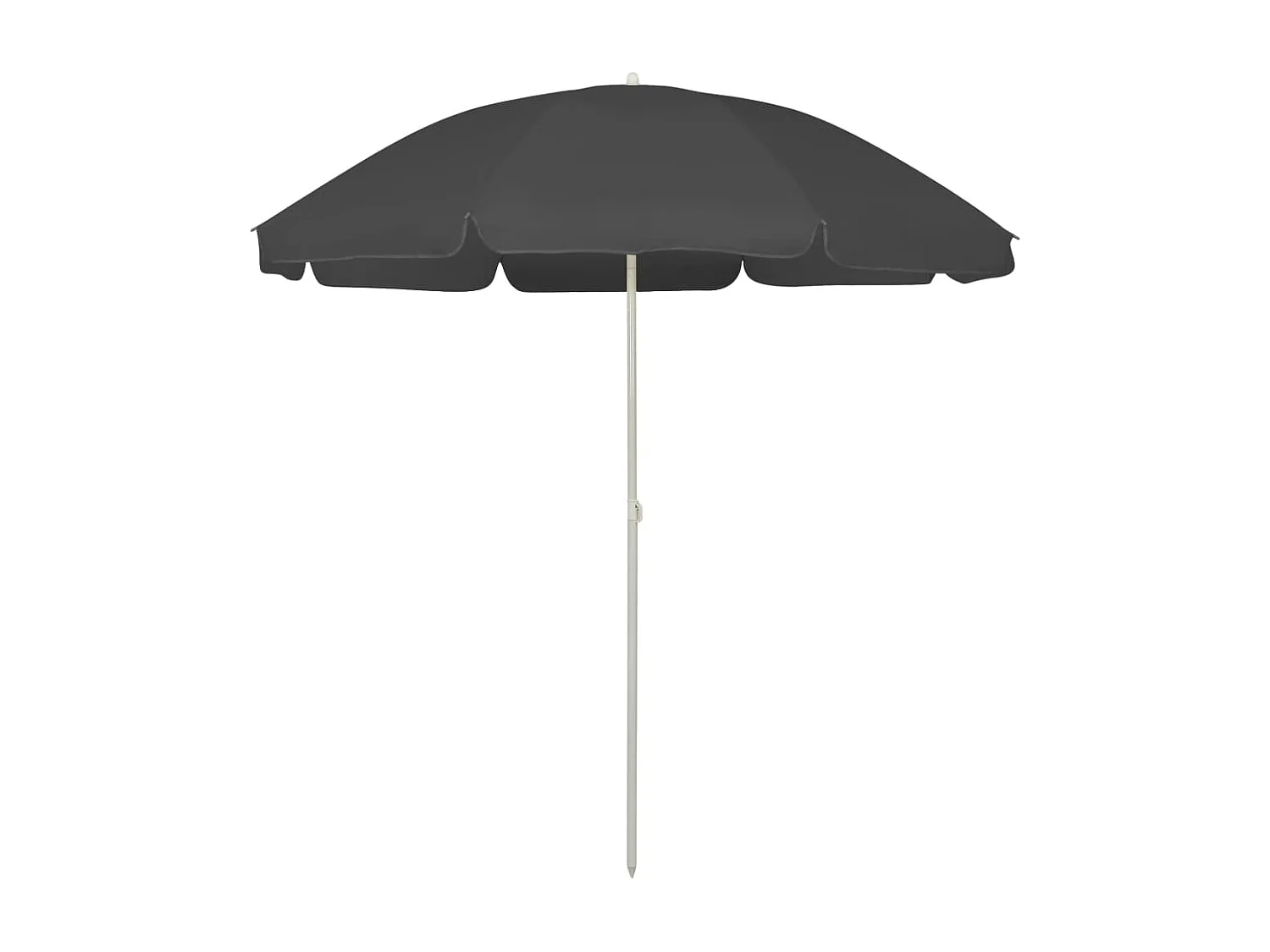 Sombrilla de playa gris antracita 240 cm