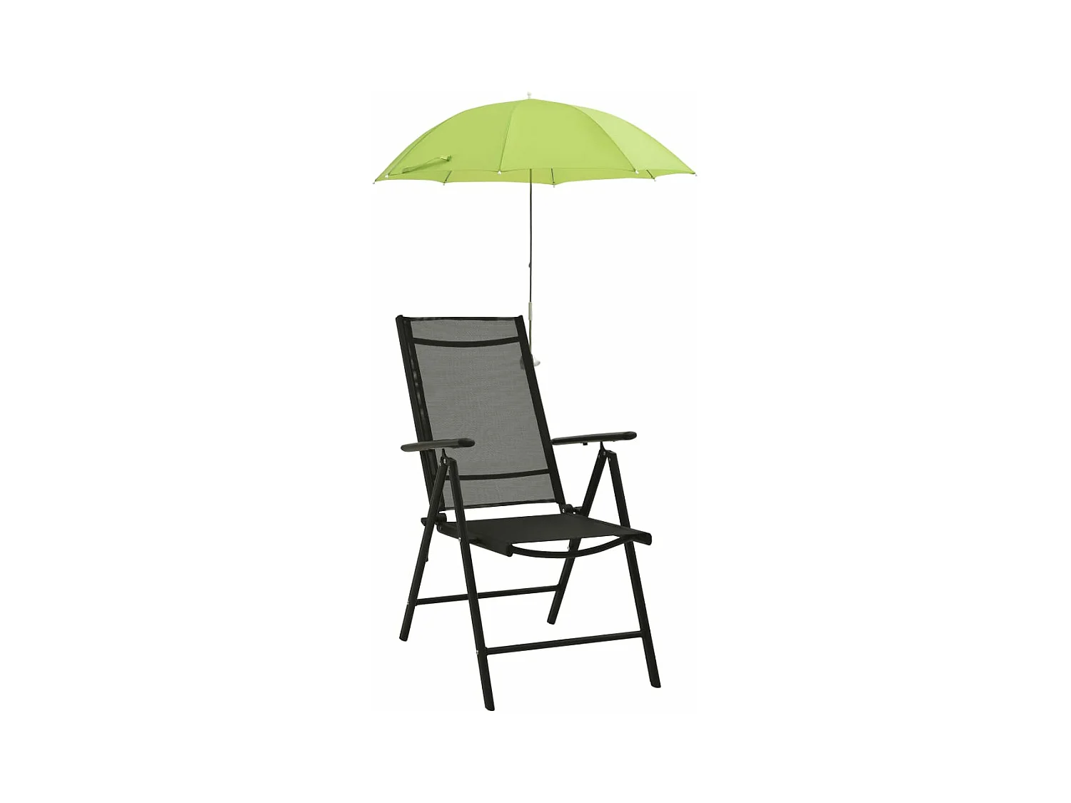 Parasols de chaise de camping 2 pcs Vert 105 cm