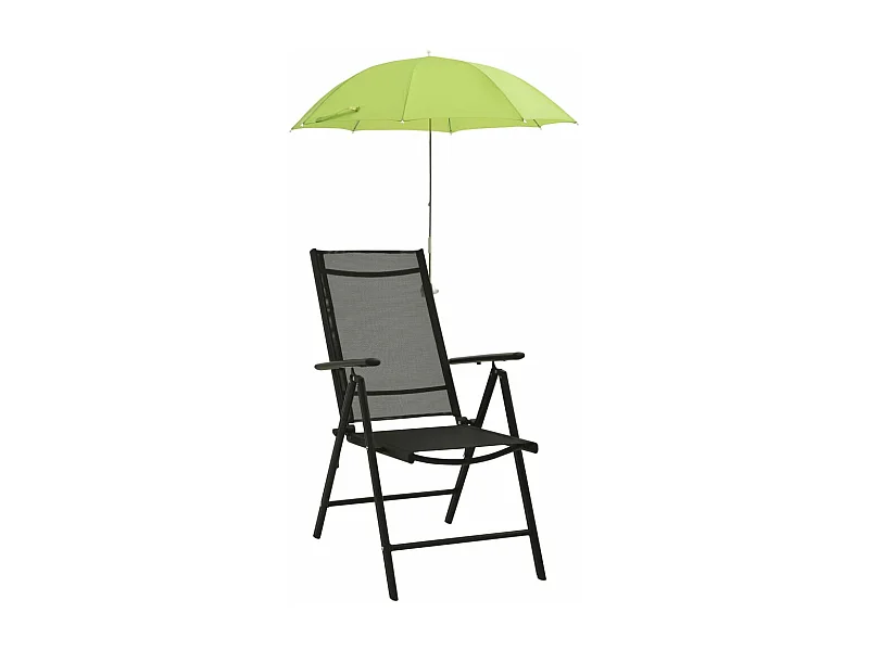 Parasols de chaise de camping 2 pcs Vert 105 cm