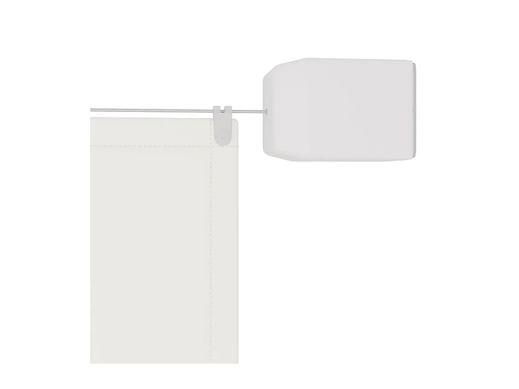 Auvent vertical Blanc 100x1000 cm Tissu oxford