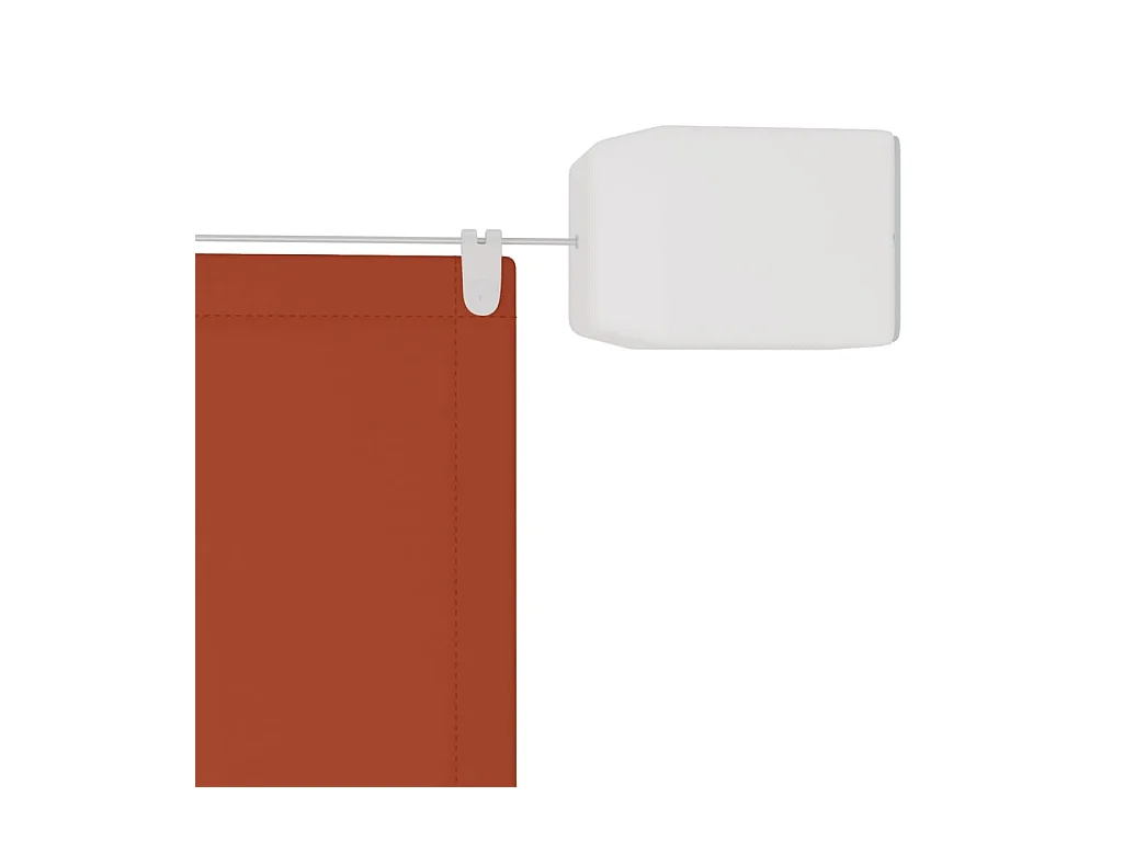 Auvent vertical Terre cuite 140x420 cm Tissu oxford
