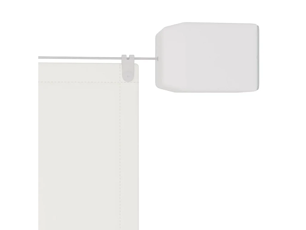 Auvent vertical Blanc 100x1200 cm Tissu oxford