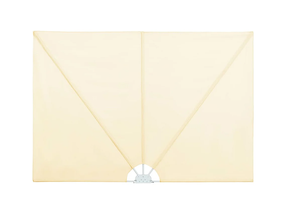 Auvent latéral pliable de terrasse Crème 300 x 150 cm
