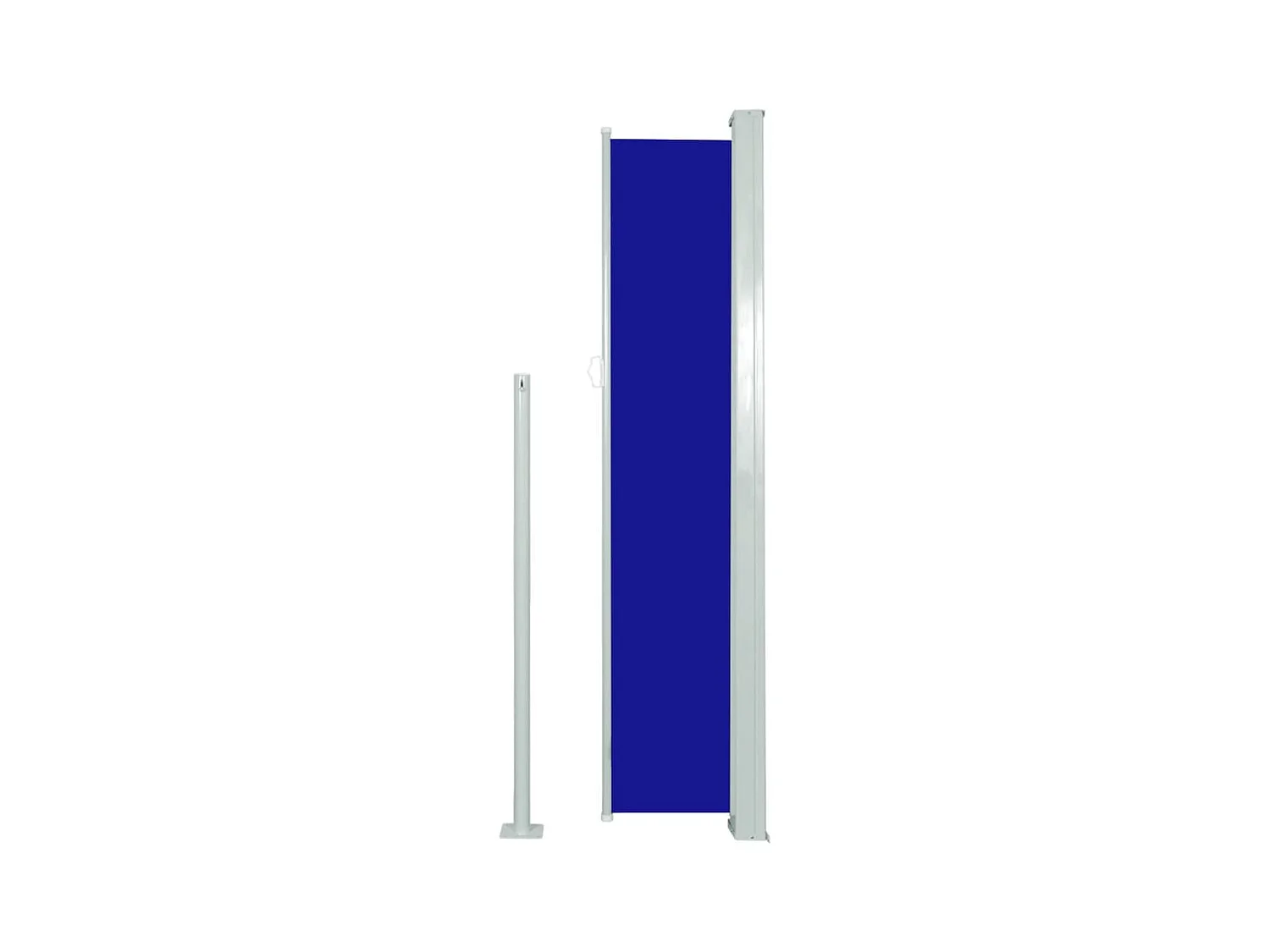 Auvent latéral rétractable de patio 160x500 cm Bleu