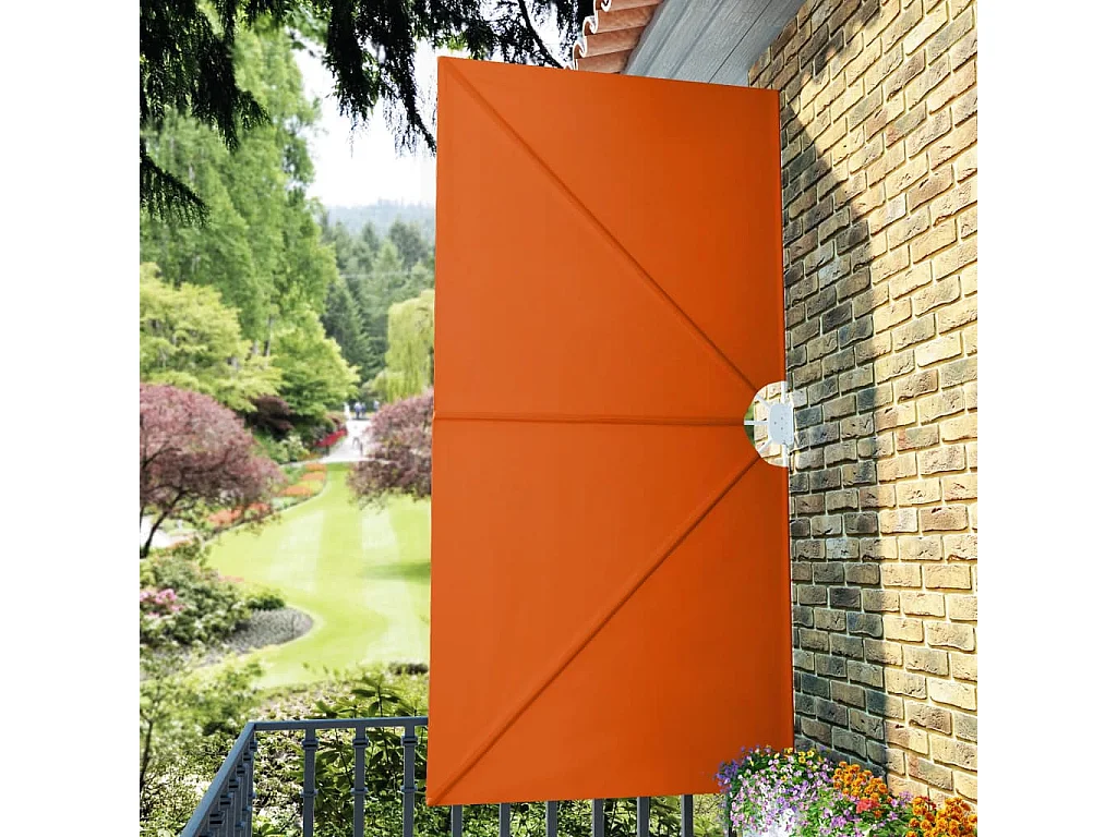 Auvent latéral pliable de terrasse Terre cuite 300 x 150 cm