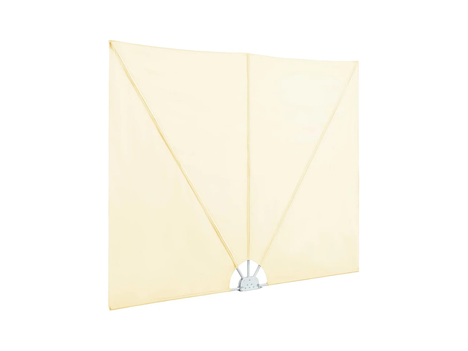 Auvent latéral pliable de terrasse Crème 400 x 200 cm