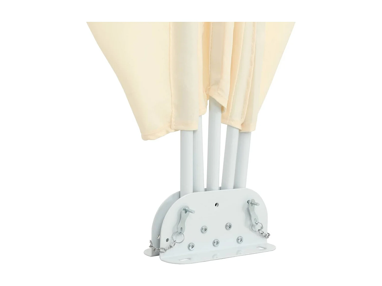 Auvent latéral pliable de terrasse Crème 400 x 200 cm