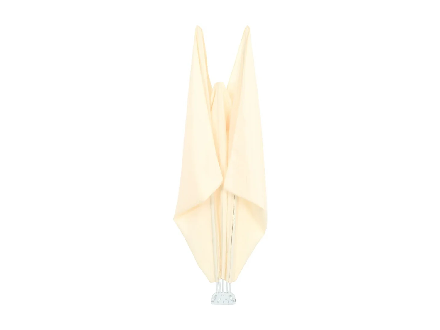 Auvent latéral pliable de terrasse Crème 400 x 200 cm