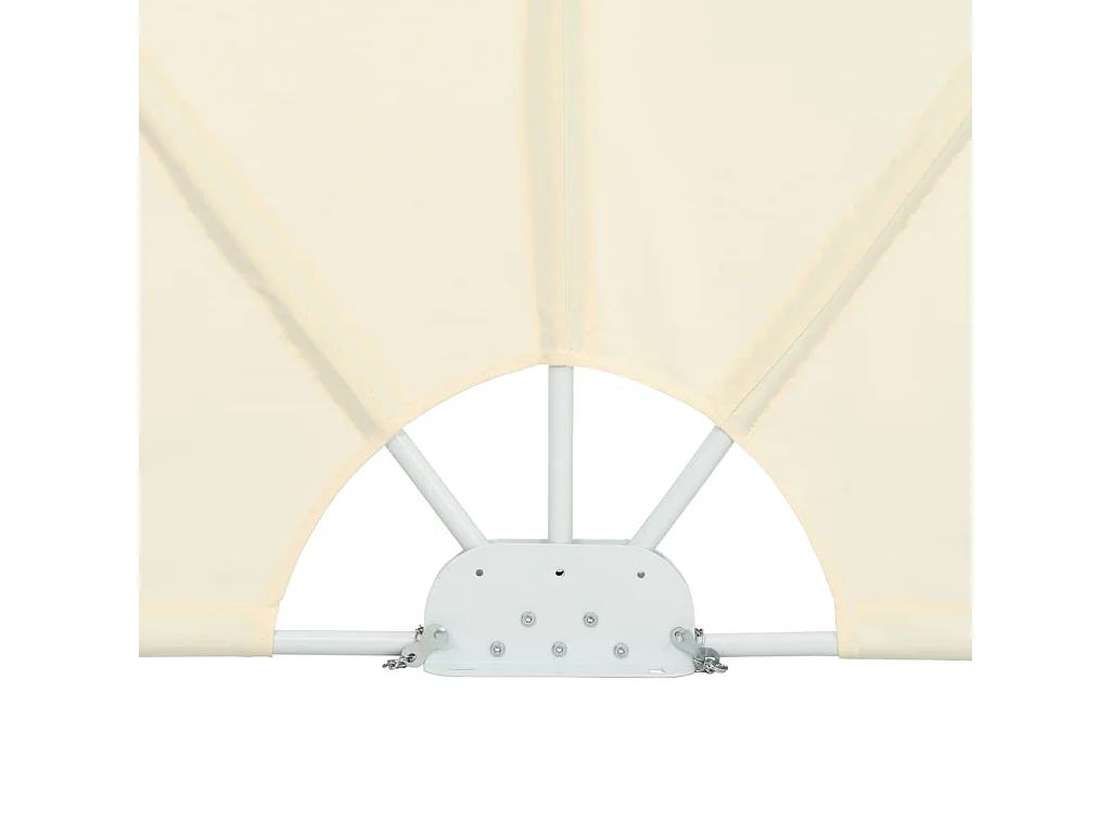 Auvent latéral pliable de terrasse Crème 400 x 200 cm