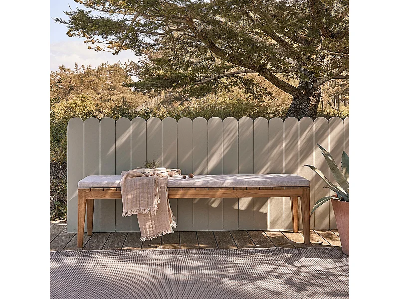 Banc de jardin en teck massif 180 cm