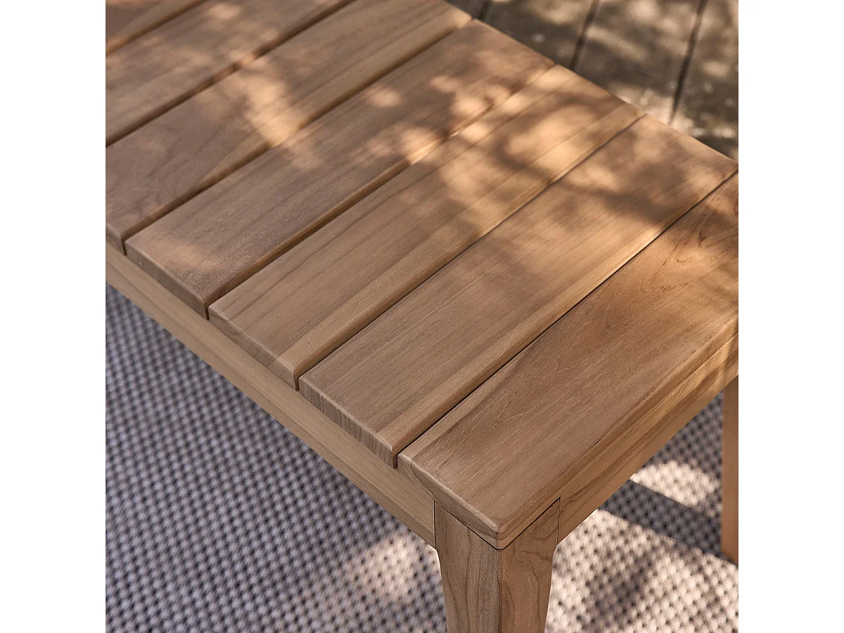Panchina da giardino in teak massello 180 cm