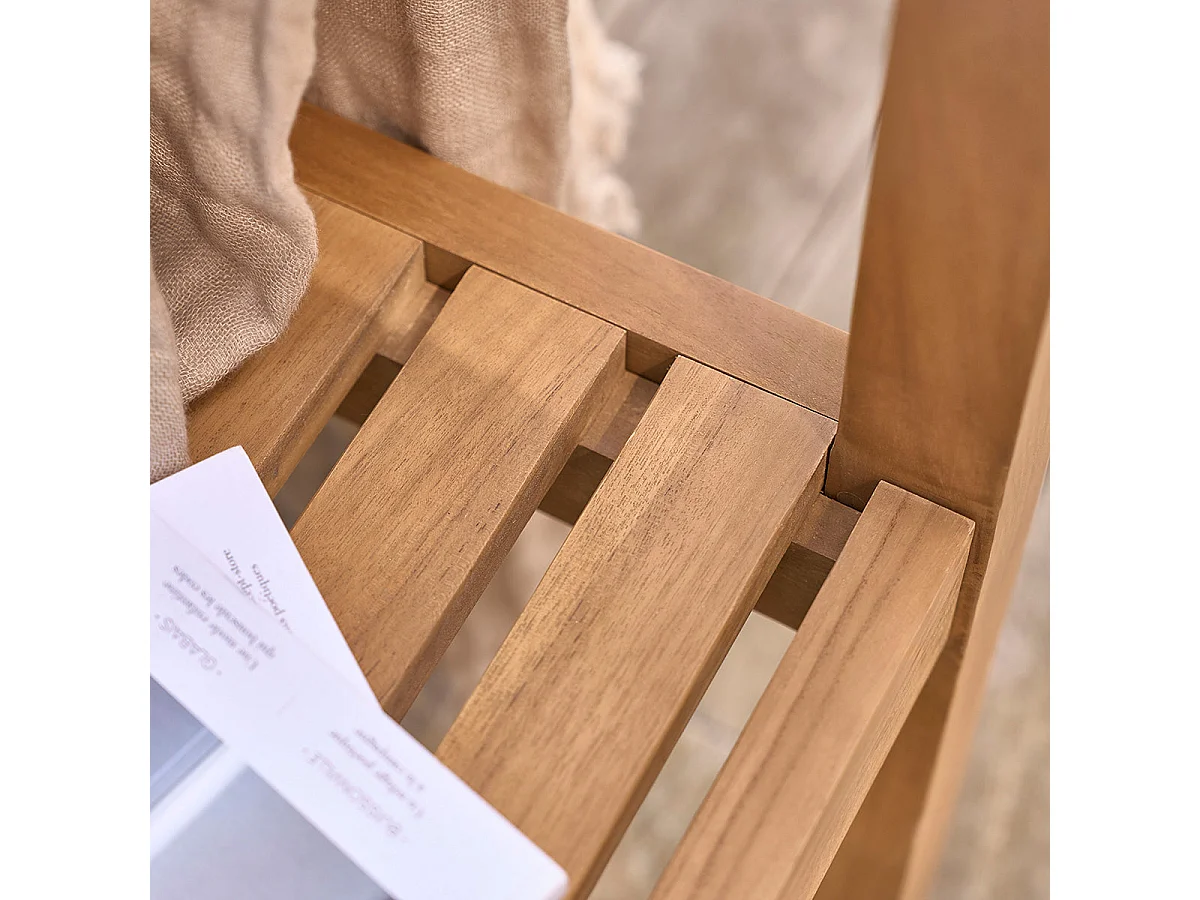 Panchina da giardino in teak massello 160 cm