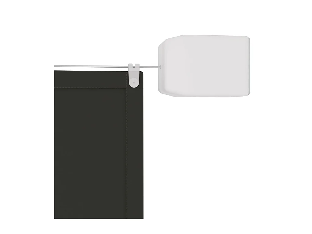 Auvent vertical Anthracite 60x800 cm Tissu oxford