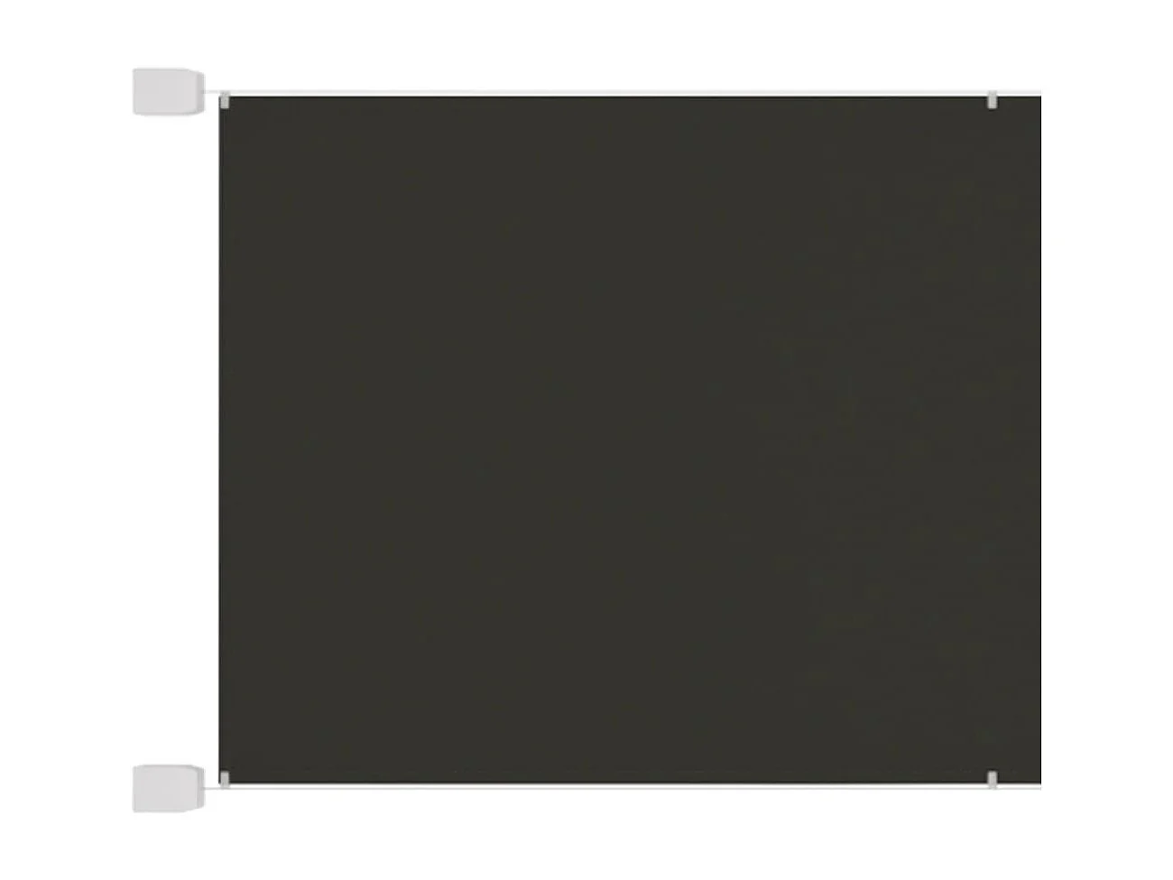 Auvent vertical Anthracite 60x800 cm Tissu oxford