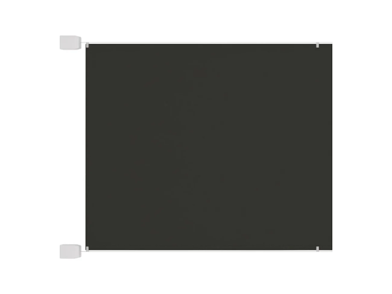 Auvent vertical Anthracite 60x1000 cm Tissu oxford