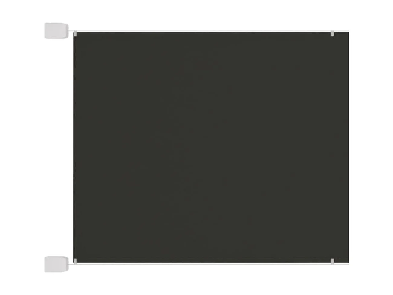 Auvent vertical Anthracite 60x1000 cm Tissu oxford
