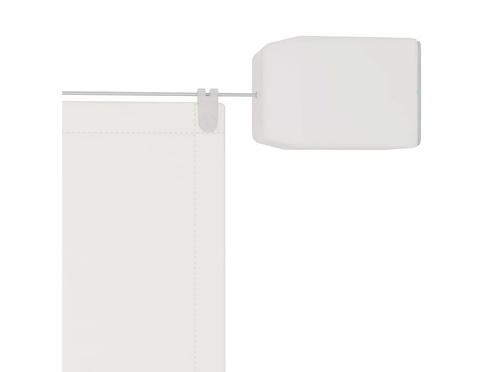 Auvent vertical Blanc 60x1200 cm Tissu oxford