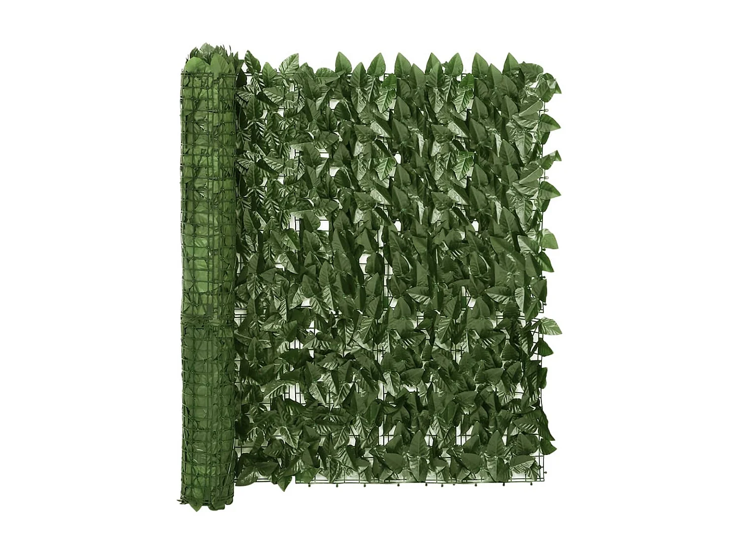 Toldo para balcón con hojas verde oscuro 500x100 cm