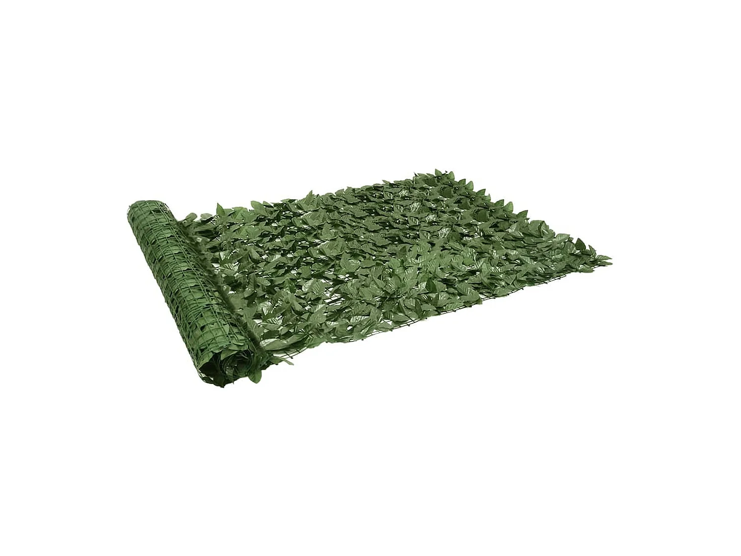 Écran de balcon avec feuilles vert foncé 400x150 cm