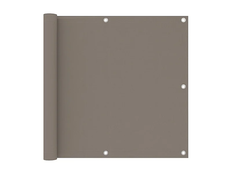Écran de balcon Taupe 90x500 cm Tissu Oxford