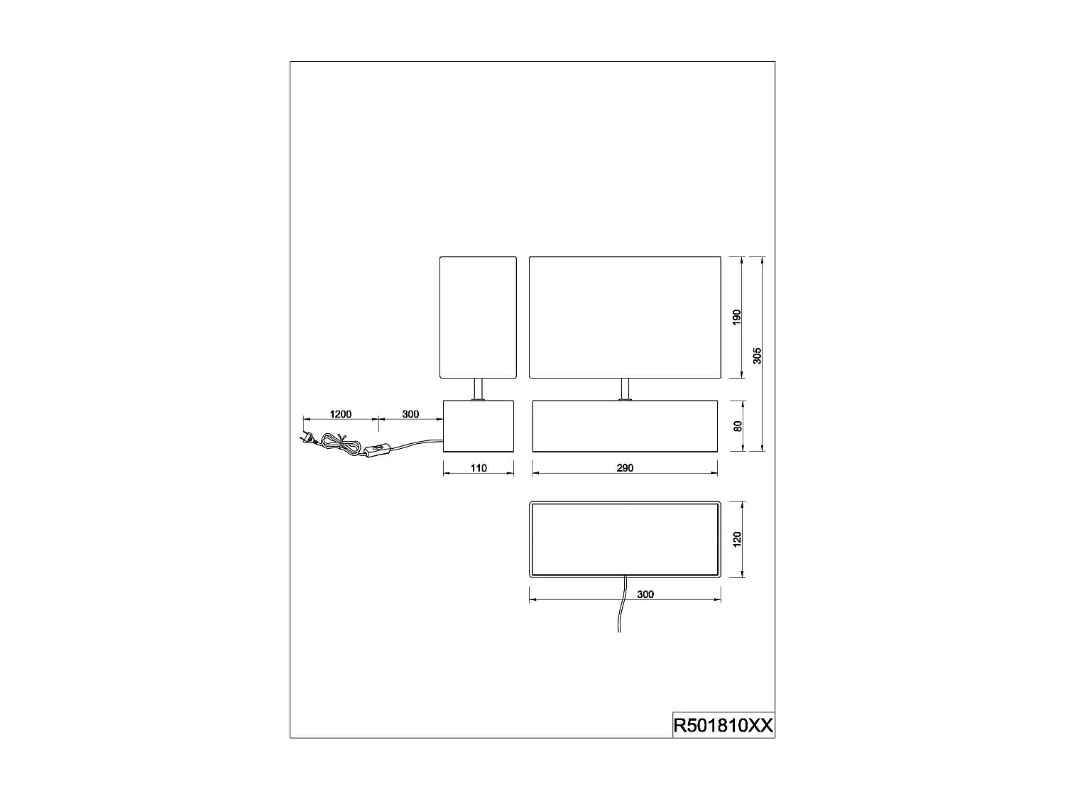 Lampe de table marine Woody