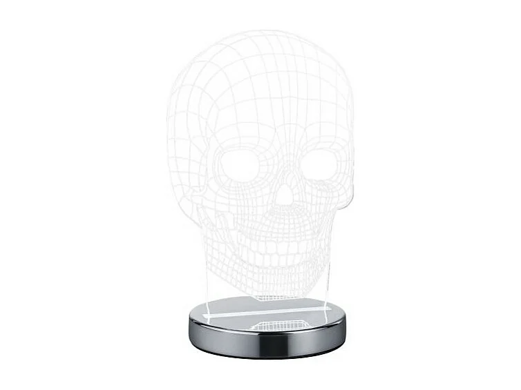 Lampe à poser 7W transparent Skull