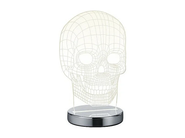 Lampe à poser 7W transparent Skull