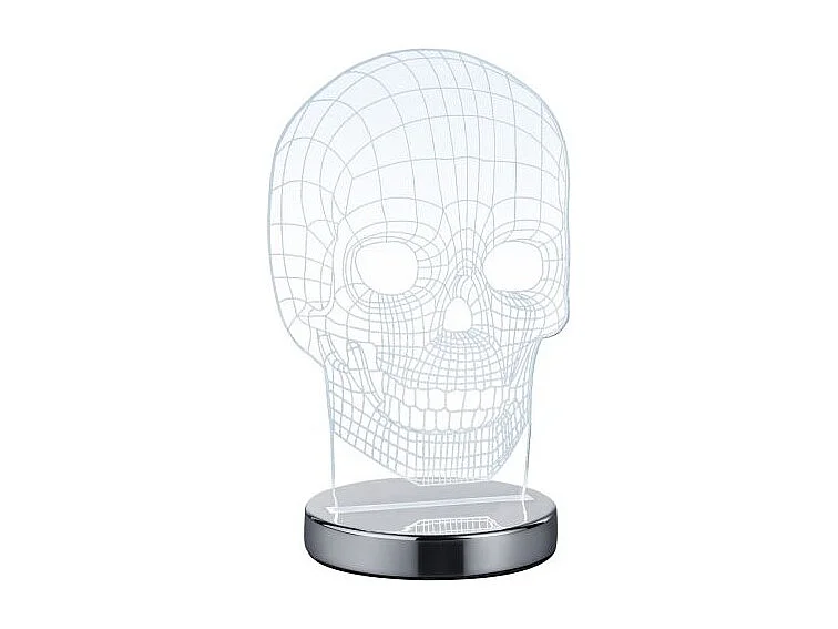 Lampe à poser 7W transparent Skull
